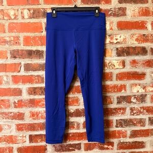 P80 - Lululemon Athletica Wunder Train High Rise Royal Blue Leggings